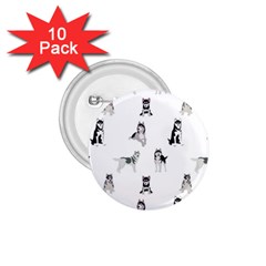 Husky Dogs 1 75  Buttons (10 Pack) by SychEva