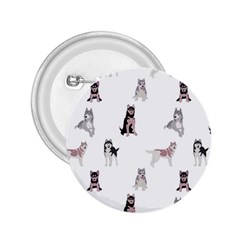 Husky Dogs With Sparkles 2 25  Buttons by SychEva