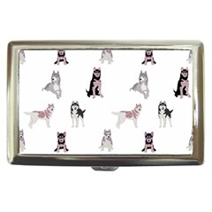 Husky Dogs With Sparkles Cigarette Money Case by SychEva