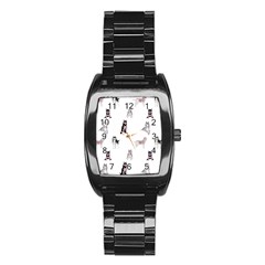 Husky Dogs With Sparkles Stainless Steel Barrel Watch by SychEva