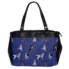 Husky Dogs With Sparkles Oversize Office Handbag by SychEva