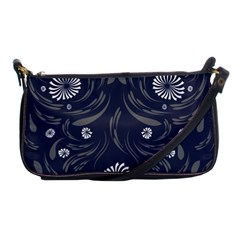 Folk Flowers Print Floral Pattern Ethnic Art Shoulder Clutch Bag by Eskimos