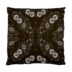 Folk Flowers Print Floral Pattern Ethnic Art Standard Cushion Case (one Side) by Eskimos