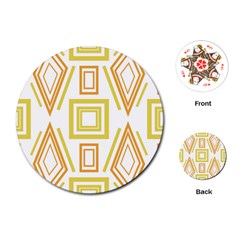 Abstract Pattern Geometric Backgrounds   Playing Cards Single Design (round) by Eskimos