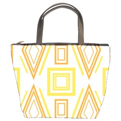 Abstract Pattern Geometric Backgrounds   Bucket Bag by Eskimos