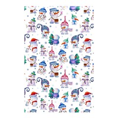 Cute Snowmen Celebrate New Year Shower Curtain 48  X 72  (small)  by SychEva