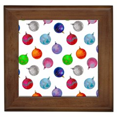 Christmas Balls Framed Tile by SychEva