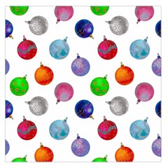 Christmas Balls Large Satin Scarf (square) by SychEva