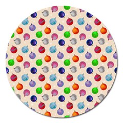 Christmas Balls Magnet 5  (round) by SychEva