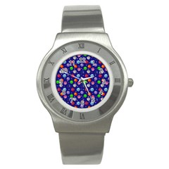 Christmas Balls Stainless Steel Watch by SychEva