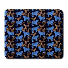 Blue Tigers Large Mousepads by SychEva
