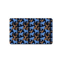 Blue Tigers Magnet (name Card) by SychEva