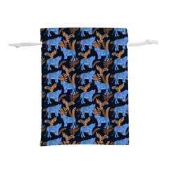 Blue Tigers Lightweight Drawstring Pouch (m) by SychEva