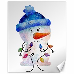 Snowman Canvas 11  X 14  by SychEva