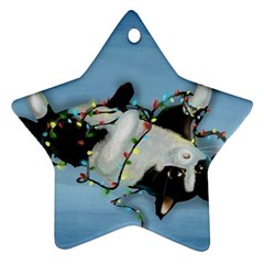 Christmas Cat Star Ornament (two Sides)