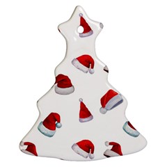 Red Christmas Hats Christmas Tree Ornament (Two Sides)