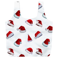 Red Christmas Hats Full Print Recycle Bag (XXL)