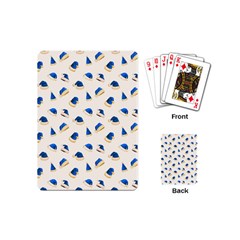 Blue Christmas Hats Playing Cards Single Design (mini) by SychEva