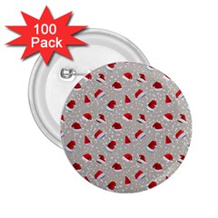 Santa Hat 2 25  Buttons (100 Pack)  by SychEva