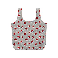 Santa Hat Full Print Recycle Bag (s) by SychEva