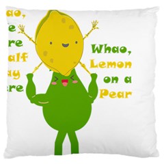 Lemon Over Pear Standard Flano Cushion Case (two Sides) by LemonPear