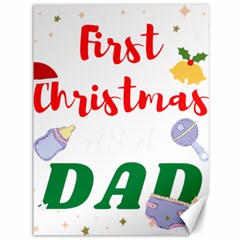 First Christmas As A Dad Canvas 36  X 48  by LemonPear