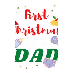 First Christmas As A Dad Shower Curtain 48  X 72  (small)  by LemonPear