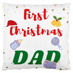 First Christmas As A Dad Standard Flano Cushion Case (two Sides) by LemonPear