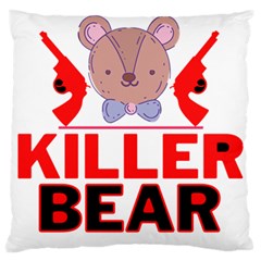 Killer Bear Standard Flano Cushion Case (one Side) by LemonPear