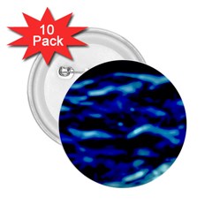 Blue Waves Abstract Series No8 2.25  Buttons (10 pack) 