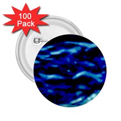 Blue Waves Abstract Series No8 2.25  Buttons (100 pack) 