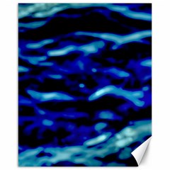Blue Waves Abstract Series No8 Canvas 16  X 20  by DimitriosArt