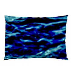 Blue Waves Abstract Series No8 Pillow Case (Two Sides)