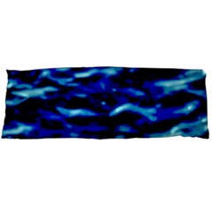 Blue Waves Abstract Series No8 Body Pillow Case (dakimakura) by DimitriosArt