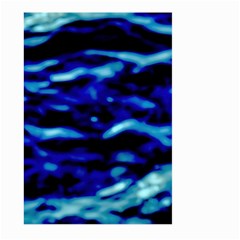 Blue Waves Abstract Series No8 Large Garden Flag (Two Sides)