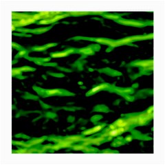 Green  Waves Abstract Series No3 Medium Glasses Cloth