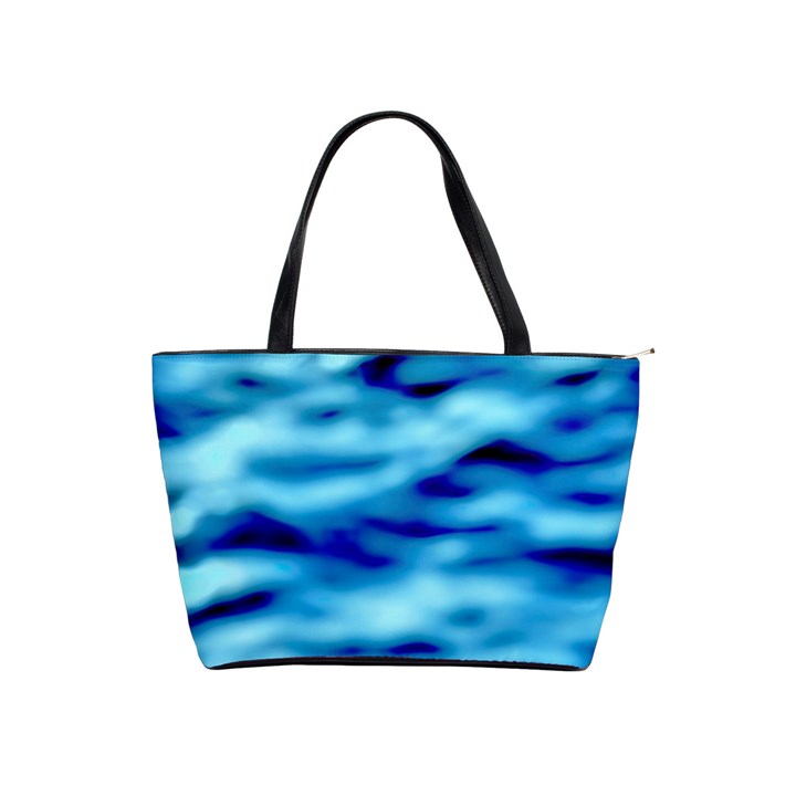 Blue Waves Abstract Series No4 Classic Shoulder Handbag