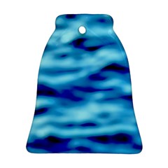 Blue Waves Abstract Series No4 Ornament (Bell)