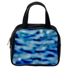 Blue Waves Abstract Series No5 Classic Handbag (one Side) by DimitriosArt