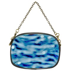 Blue Waves Abstract Series No5 Chain Purse (two Sides) by DimitriosArt