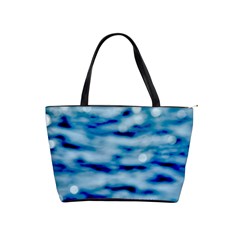 Blue Waves Abstract Series No5 Classic Shoulder Handbag by DimitriosArt