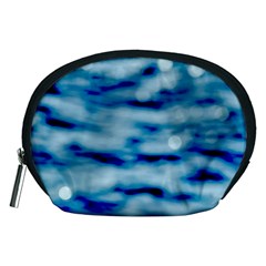 Blue Waves Abstract Series No5 Accessory Pouch (medium) by DimitriosArt