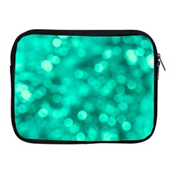 Light Reflections Abstract No9 Turquoise Apple Ipad 2/3/4 Zipper Cases by DimitriosArt