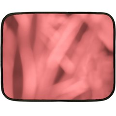 Red Flames Abstract No2 Double Sided Fleece Blanket (mini)  by DimitriosArt