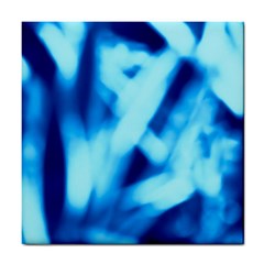 Blue Abstract 2 Tile Coaster by DimitriosArt