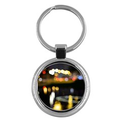 City Lights Key Chain (round) by DimitriosArt