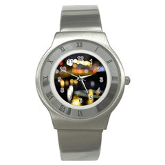 City Lights Stainless Steel Watch by DimitriosArt