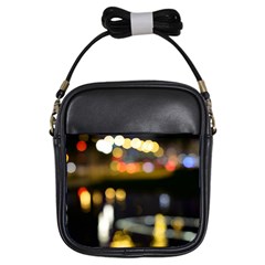 City Lights Girls Sling Bag by DimitriosArt