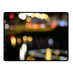 City Lights Double Sided Fleece Blanket (small)  by DimitriosArt