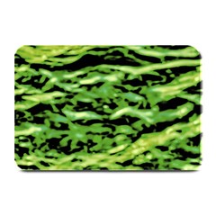 Green  Waves Abstract Series No11 Plate Mats by DimitriosArt